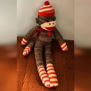 Figi's Sock Monkey Stuffed Animal 20"